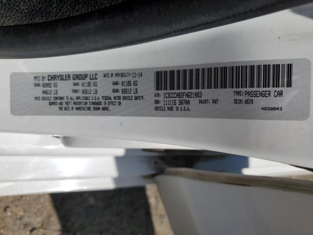 2015 Chrysler 200 Limited VIN: 1C3CCCAB2FN621083 Lot: 55079654