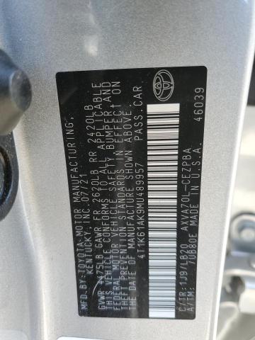 2021 TOYOTA CAMRY XSE - 4T1K61AK9MU489957