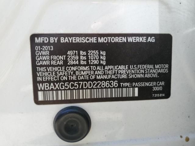 VIN WBAXG5C57DD228636 2013 BMW 5 Series, 528 I no.12