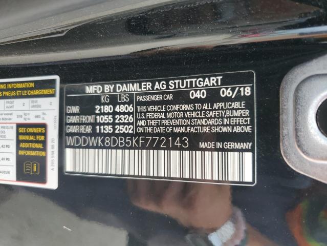 2019 Mercedes-Benz C 300 VIN: WDDWK8DB5KF772143 Lot: 55276244