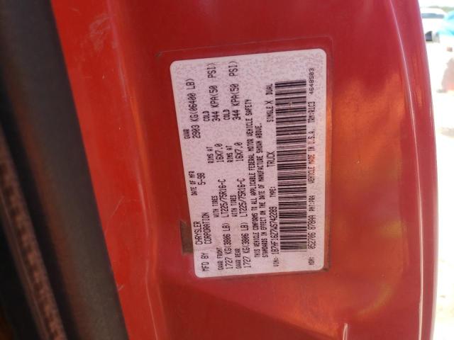 1998 Dodge Ram 1500 VIN: 1B7HF16Z7WS742289 Lot: 52905524