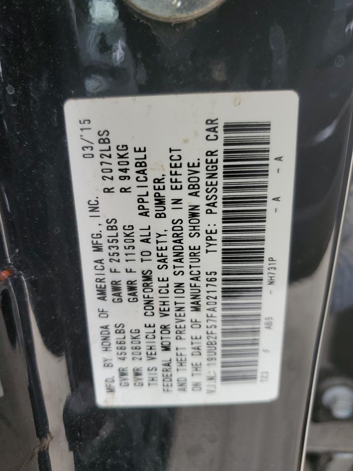 19UUB2F57FA021765 2015 Acura Tlx Tech