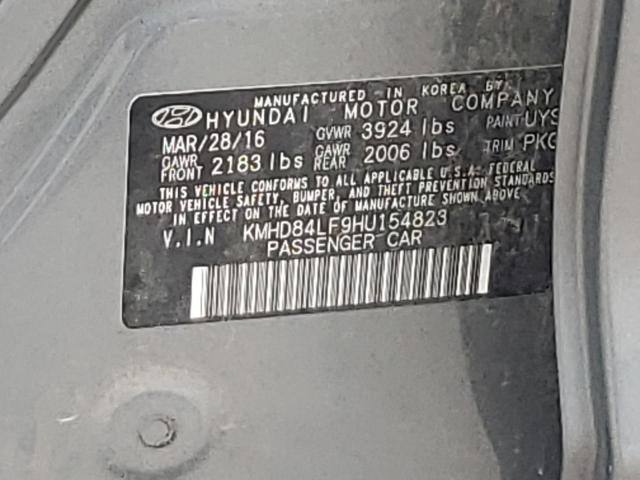 KMHD84LF9HU154823 2017 HYUNDAI ELANTRA - Image 12