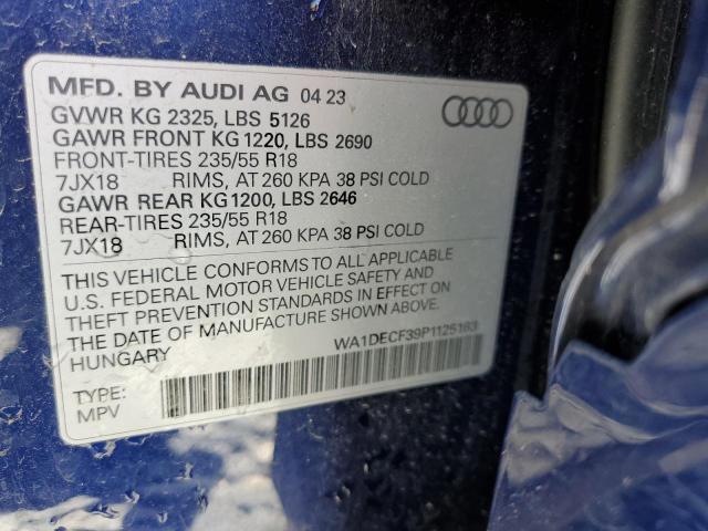 2023 Audi Q3 Premium S Line 45 VIN: WA1DECF39P1125163 Lot: 55287154