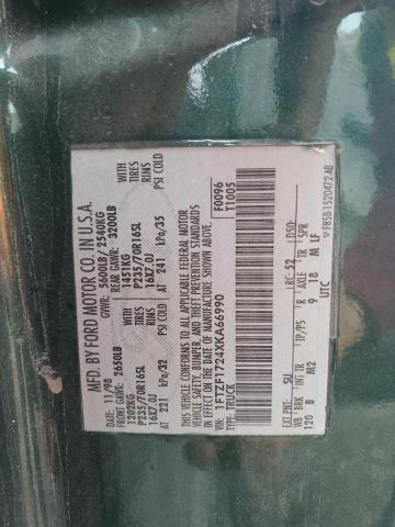 1999 Ford F150 VIN: 1FTZF1724XKA66990 Lot: 54383354