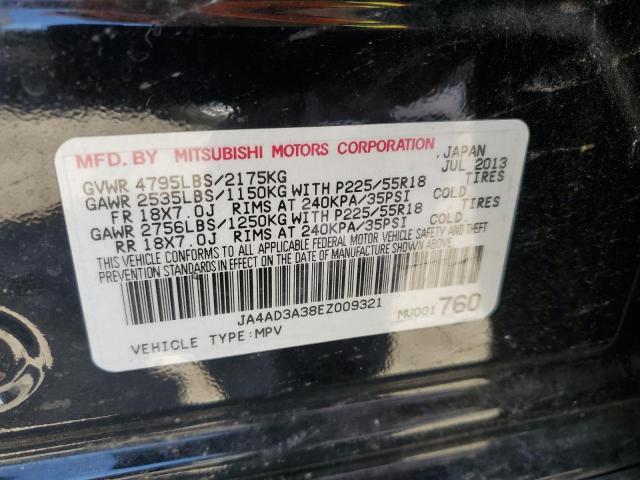 2014 Mitsubishi Outlander Se VIN: JA4AD3A38EZ009321 Lot: 53052804