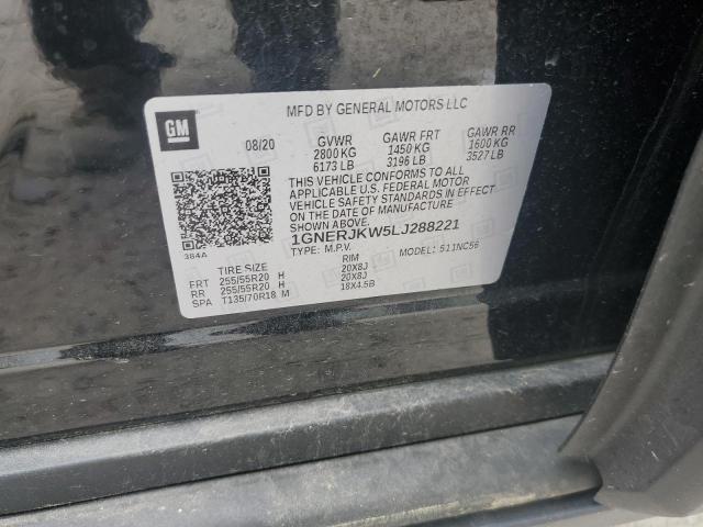 2020 Chevrolet Traverse Rs VIN: 1GNERJKW5LJ288221 Lot: 55919844