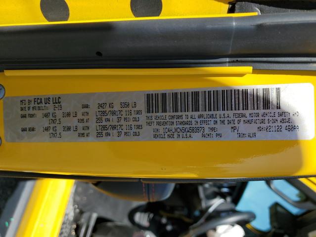 2019 JEEP WRANGLER R - 1C4HJXCN5KW583973