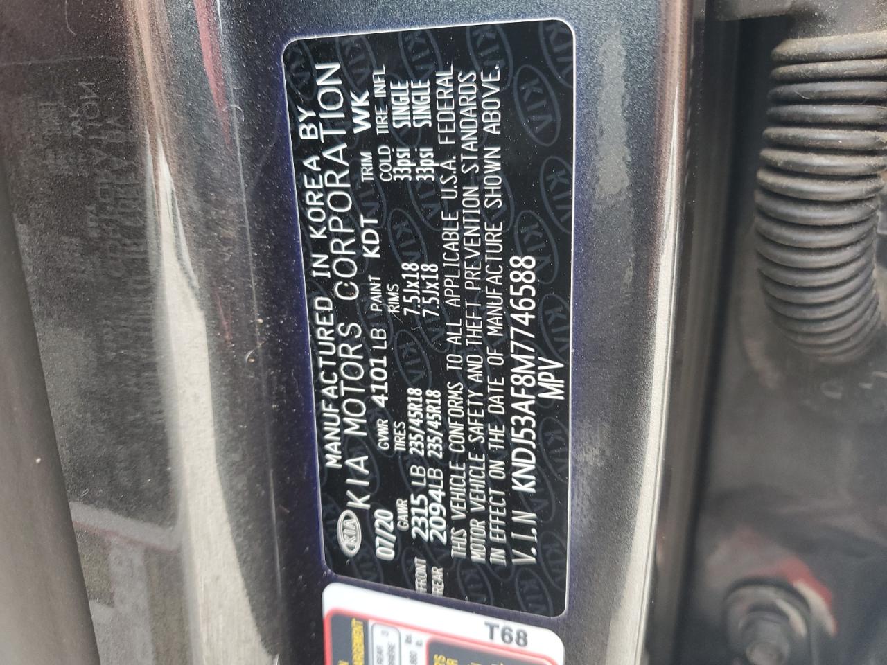 KNDJ53AF8M7746588 2021 Kia Soul Gt-Line Turbo