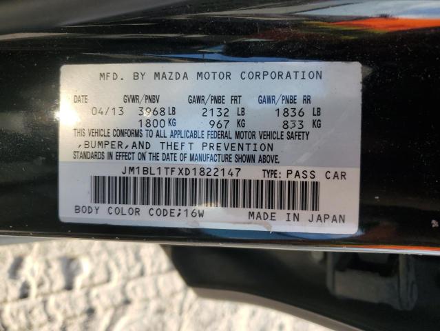 2013 Mazda 3 I VIN: JM1BL1TFXD1822147 Lot: 54418504