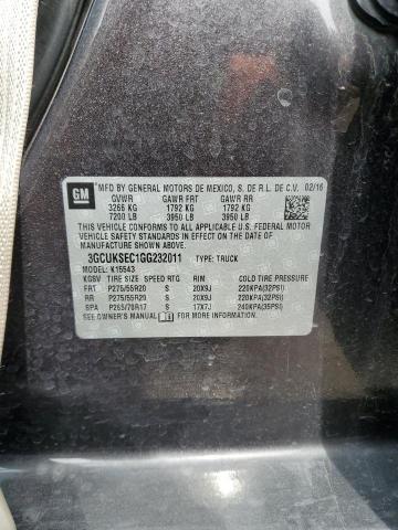 2016 Chevrolet Silverado K1500 Ltz VIN: 3GCUKSEC1GG232011 Lot: 54681954