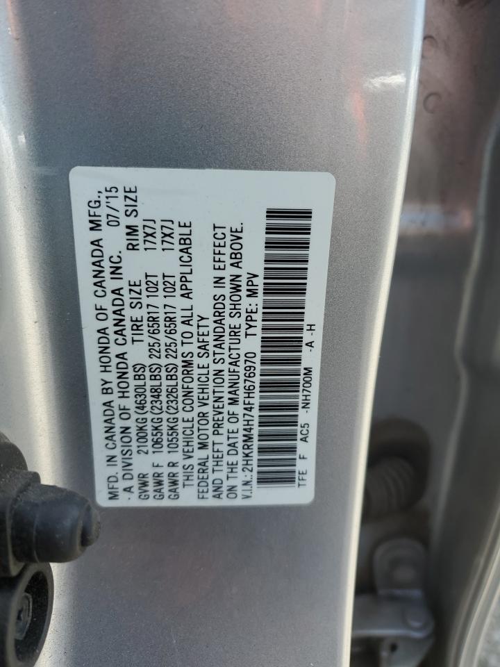 2HKRM4H74FH676970 2015 Honda Cr-V Exl