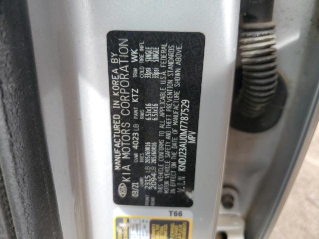 2021 Kia Soul Lx VIN: KNDJ23AU0M7787529 Lot: 55680234