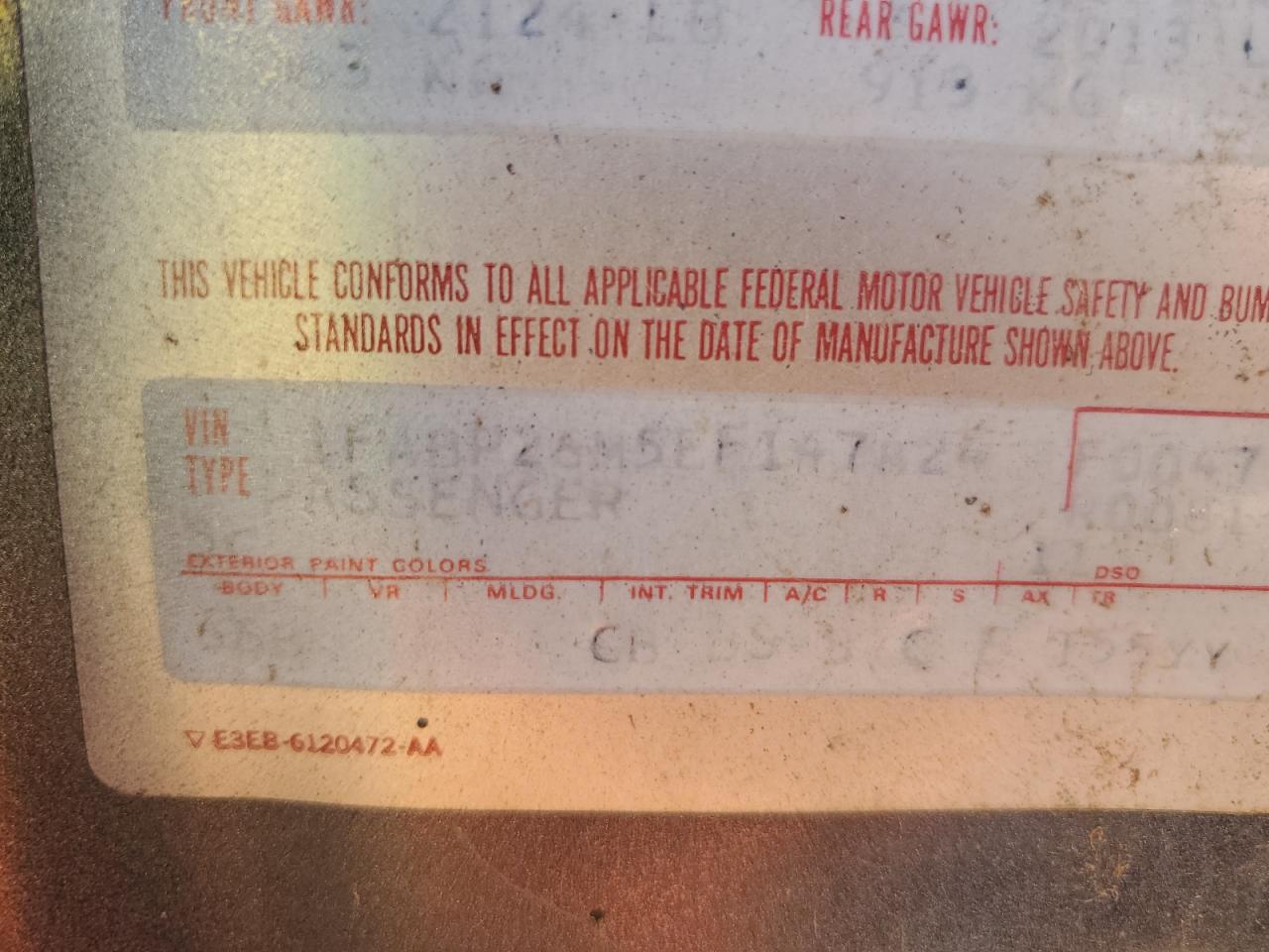 1FABP26M5EF147824 1984 Ford Mustang L