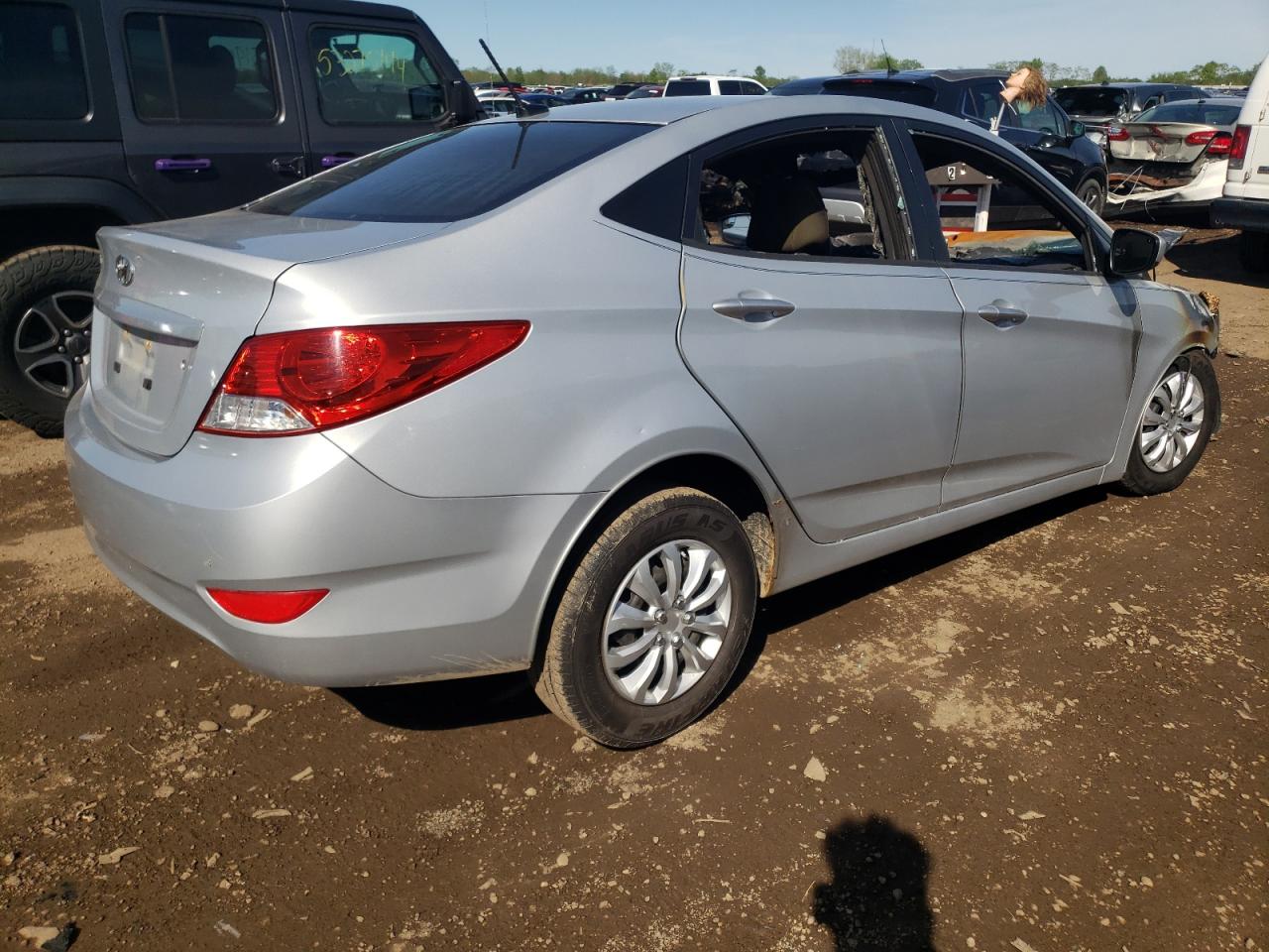 Lot #2558814903 2014 HYUNDAI ACCENT GLS