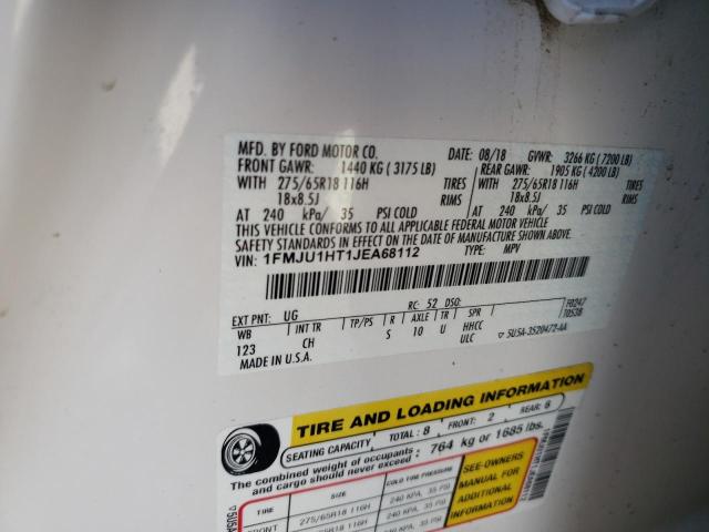 2018 Ford Expedition Xlt VIN: 1FMJU1HT1JEA68112 Lot: 56467874