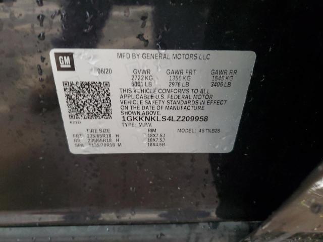 2020 GMC Acadia Sle VIN: 1GKKNKLS4LZ209958 Lot: 55464444