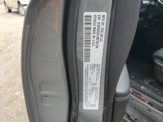 2021 Dodge Durango Gt VIN: 1C4RDHDG1MC762159 Lot: 57152424