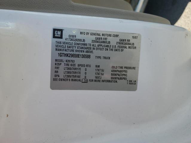 2008 GMC Sierra K2500 Heavy Duty VIN: 1GTHK29658E136588 Lot: 54246244
