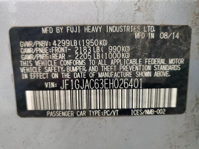 2014 Subaru Impreza Premium VIN: JF1GJAC63EH026401 Lot: 53133384