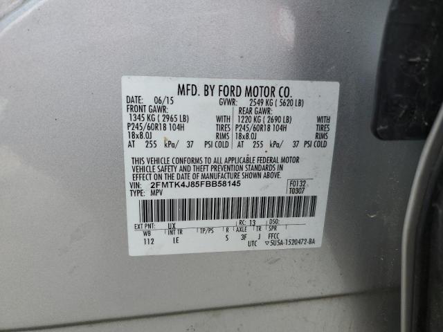 2015 FORD EDGE SEL - 2FMTK4J85FBB58145