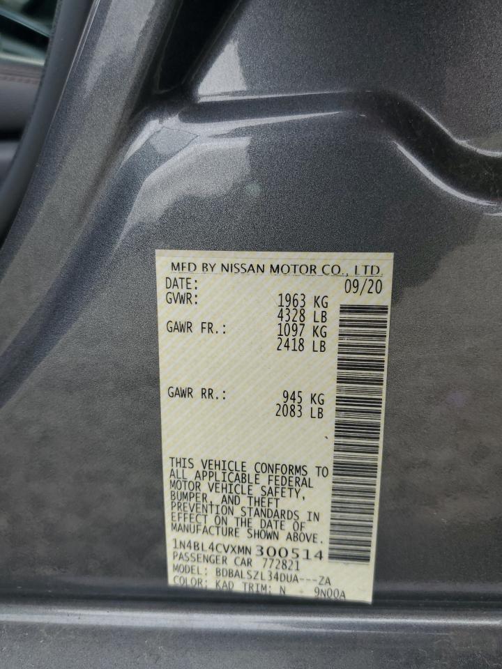 1N4BL4CVXMN300514 2021 Nissan Altima Sr