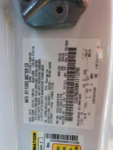 2021 Ford Mustang VIN: 1FATP8UH8M5115290 Lot: 56957184
