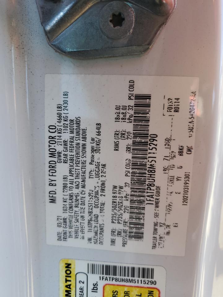 1FATP8UH8M5115290 2021 Ford Mustang