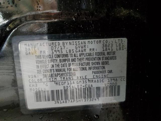 2017 Nissan Sentra S VIN: 3N1AB7AP5HY373249 Lot: 54539804