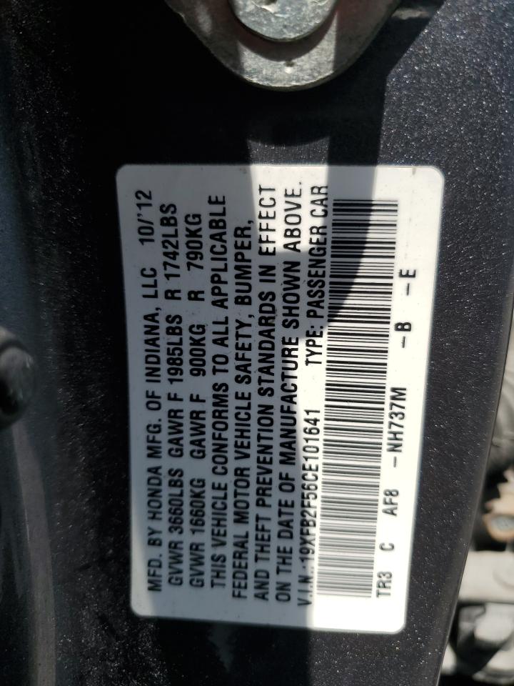 19XFB2F56CE101641 2012 Honda Civic Lx