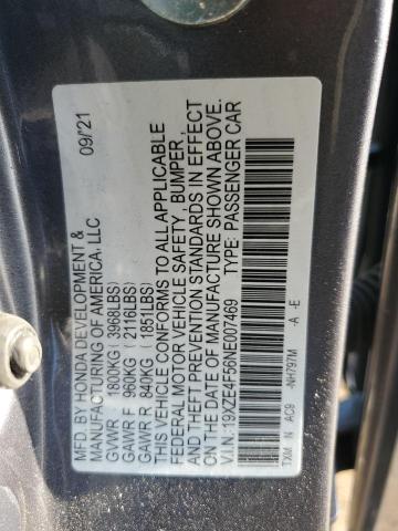 2022 Honda Insight Ex VIN: 19XZE4F56NE007469 Lot: 53226464