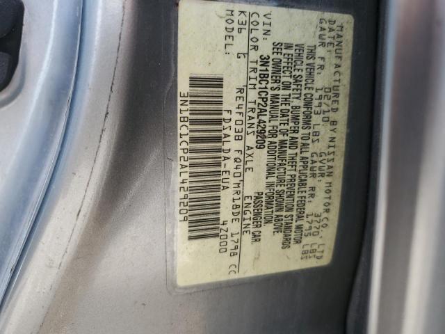 2010 Nissan Versa S VIN: 3N1BC1CP2AL429209 Lot: 55169974