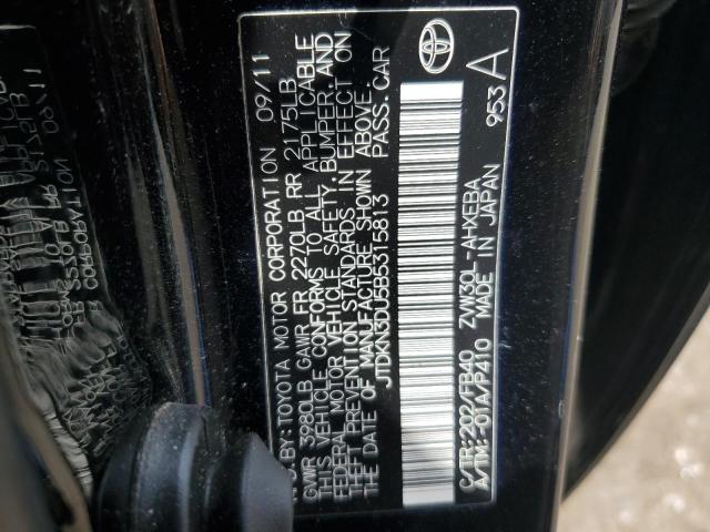 2011 Toyota Prius VIN: JTDKN3DU5B5315813 Lot: 54056484