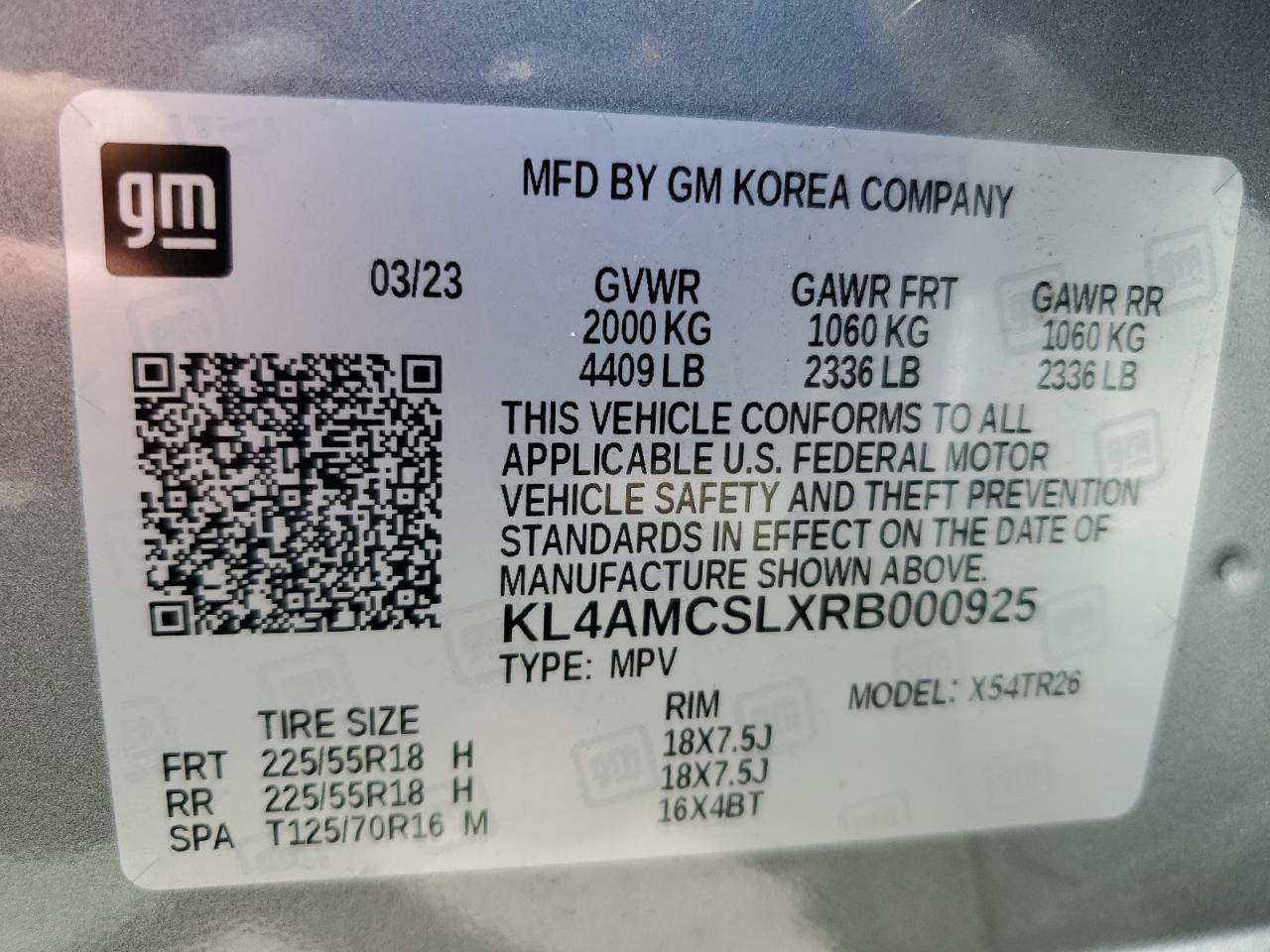 KL4AMCSLXRB000925 2024 Buick Encore Gx Preferred