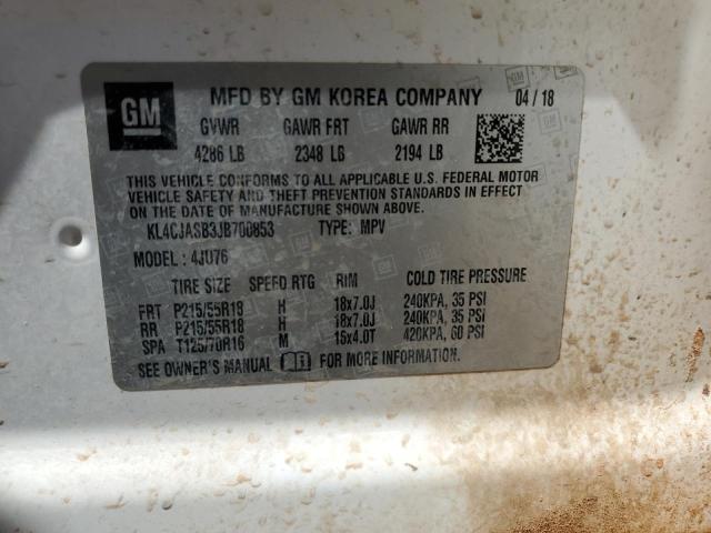 2018 BUICK ENCORE PRE - KL4CJASB3JB700853