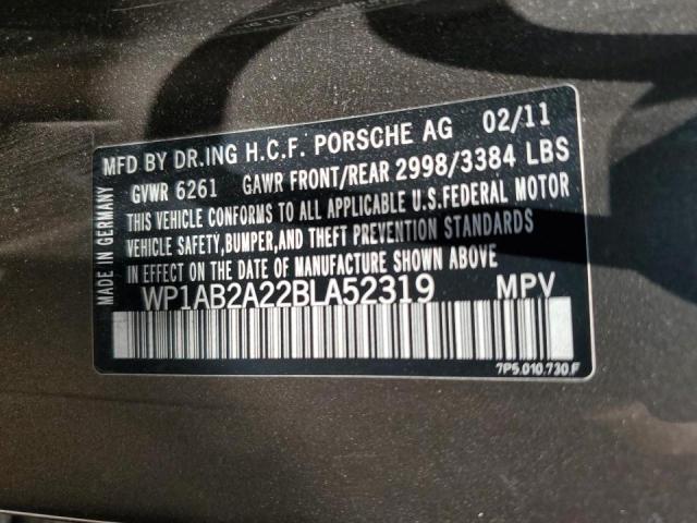 WP1AB2A22BLA52319 2011 Porsche Cayenne S