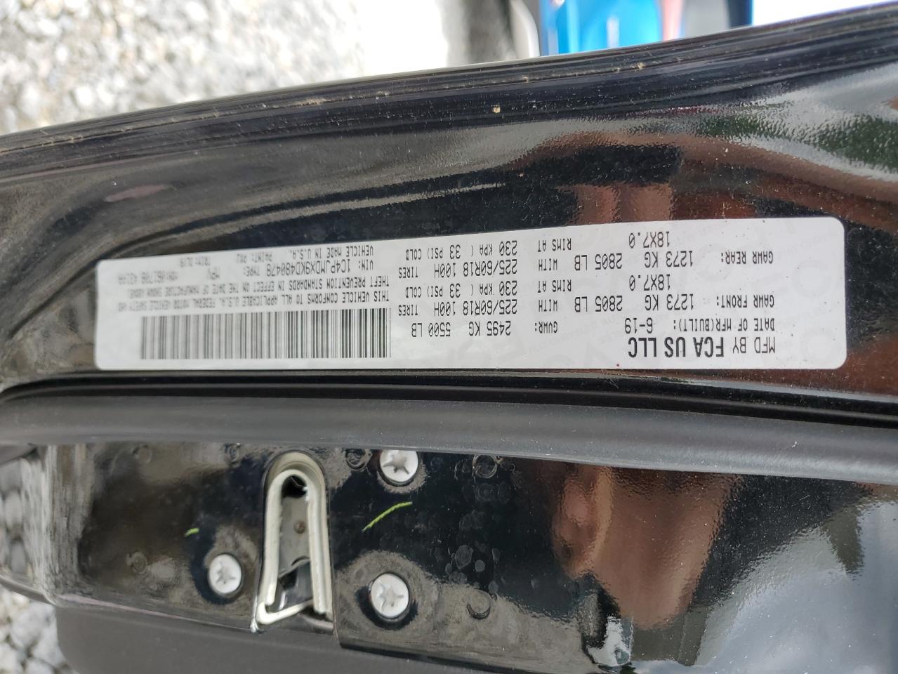 1C4PJMDX9KD480478 2019 Jeep Cherokee Limited