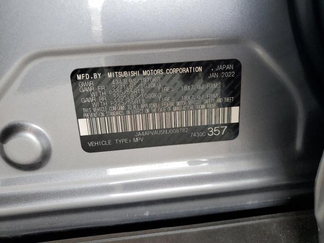 2022 Mitsubishi Outlander Sport Se VIN: JA4APVAU5NU008782 Lot: 56400694