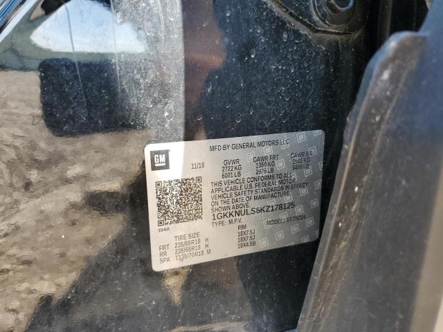 2019 GMC Acadia Slt-1 VIN: 1GKKNULS6KZ178125 Lot: 54924854