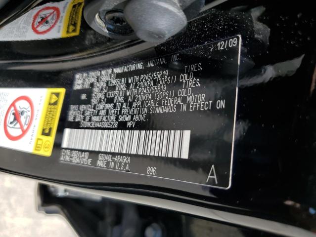 2010 Toyota Highlander Limited VIN: 5TDYK3EH4AS005228 Lot: 56511004