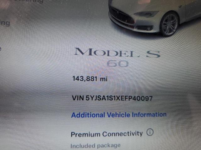  TESLA MODEL S 2014 Білий