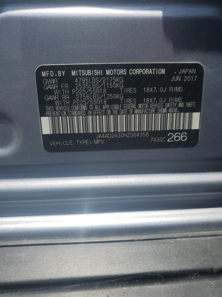 JA4AD2A30HZ064358 2017 Mitsubishi Outlander Es