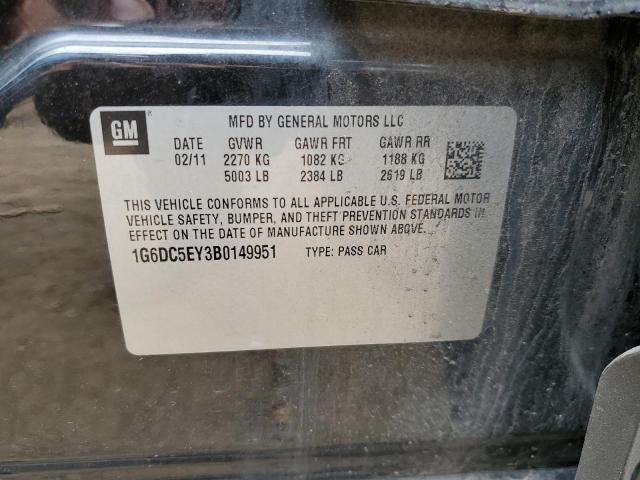 2011 Cadillac Cts VIN: 1G6DC5EY3B0149951 Lot: 54955004