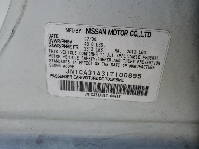 2001 Nissan Maxima Gxe VIN: JN1CA31A31T100695 Lot: 53780754