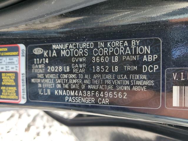 2015 Kia Rio Lx VIN: KNADM4A38F6496562 Lot: 56474714