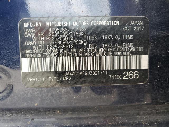 JA4AD2A39JZ021711 2018 MITSUBISHI OUTLANDER - Image 13