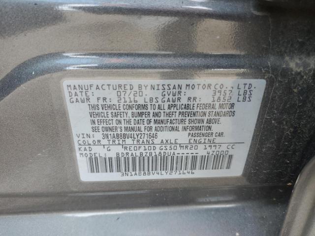 2020 Nissan Sentra S VIN: 3N1AB8BV4LY271646 Lot: 55536944