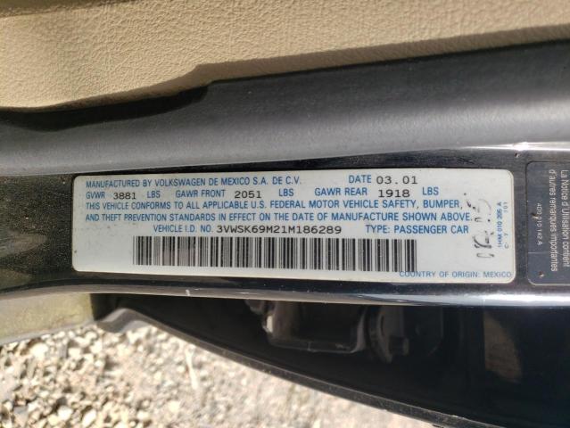 2001 Volkswagen Jetta Gls VIN: 3VWSK69M21M186289 Lot: 55600614