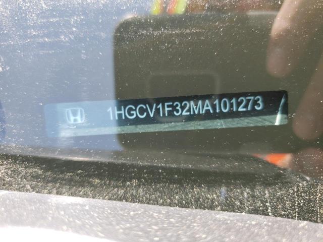 2021 Honda Accord Sport VIN: 1HGCV1F32MA101273 Lot: 54740924