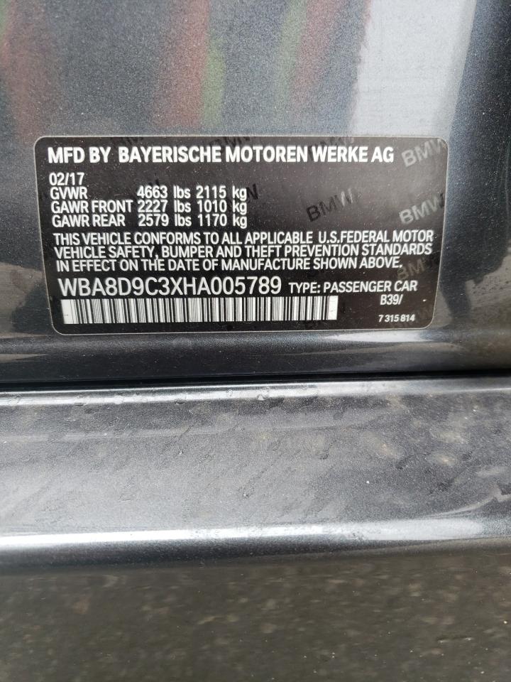 WBA8D9C3XHA005789 2017 BMW 330 Xi